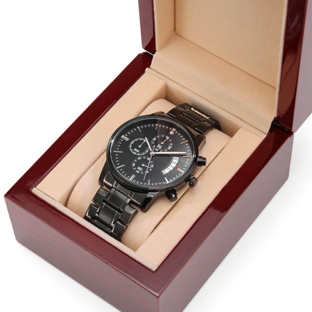 Father's Day Openwork Automatic Sport Watch – Genuine Leather, Skeleton Dial, Water‑Resistant