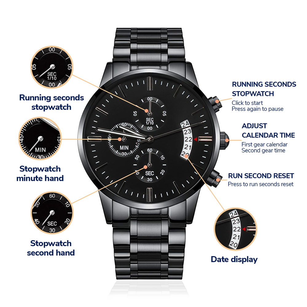 Father's Day Openwork Automatic Sport Watch – Genuine Leather, Skeleton Dial, Water‑Resistant