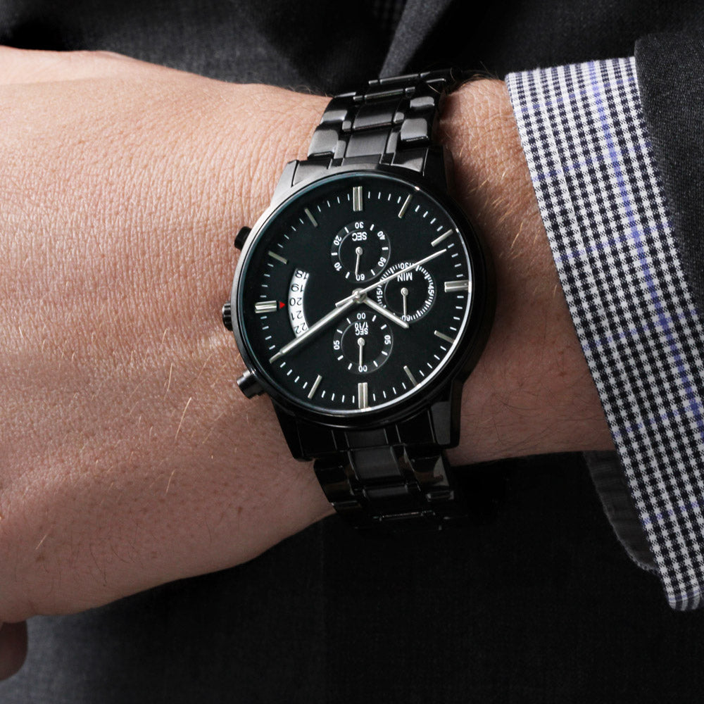 Father's Day Openwork Automatic Sport Watch – Genuine Leather, Skeleton Dial, Water‑Resistant